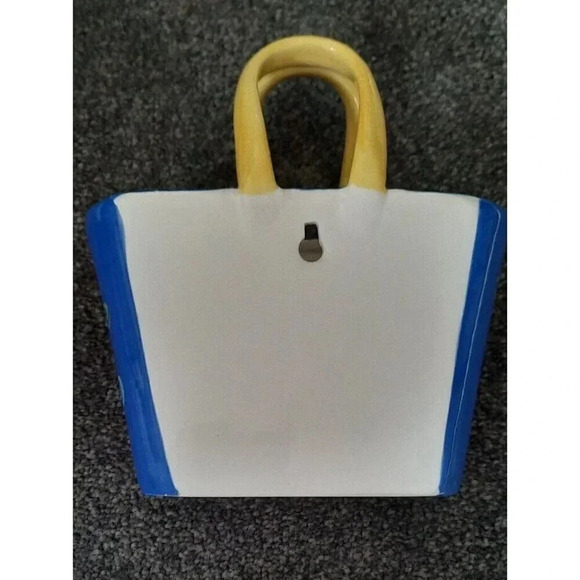 Anne Ormsby Something Fishy Ceramic Tropical Fish Purse Decorative Wall Hanging - Picture 2 of 6